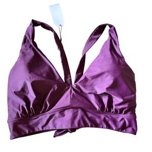 Universal Standard Bikini Top 3XL 34 36 Purple NWT Swim Suit Beach Travel